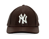 Cap New Era - MLB IMAGE DROP - Leather 9FORTY M-CROWN - NY Yankees - Brown