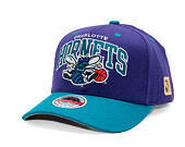 Cap Mitchell & Ness - NBA Team Arch Snapback - Charlotte Hornets - Purple / Teal