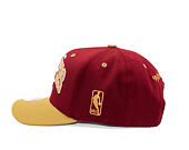 Cap Mitchell & Ness - NBA Team Arch Snapback - Cleveland Cavaliers - Dark Red / Gold