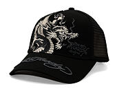 Cap Ed Hardy - Mono Giant Dragon Twill Front Mesh Trucker - Black/Black