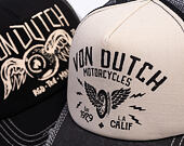 Cap Von Dutch - Trucker - Calif. Motorcycles 1929 Grey/Distressed Black Denim