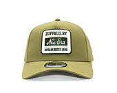 Cap New Era - Branded Buffalo Patch Linen 9FORTY A-Frame - New Olive