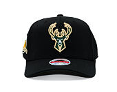 Cap Mitchell & Ness  - NBA Classic Red Snapback Custom Patch - Milwaukee Bucks - Black