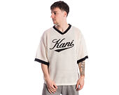 Tee Karl Kani - Cursive Varsity Crochet Boxy T-Shirt White