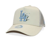 Womens Cap New Era - MLB Floral 9FORTY A-Frame Trucker - LA Dodgers - Cream / Sky Blue