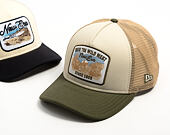 Cap New Era - Branded Wild West Patch 9FORTY M-CROWN A-Frame Trucker - New Olive / Stone