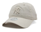 Womens Cap New Era - MLB Midi Linen 9TWENTY - NY Yankees - Stone