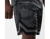 Shorts New Era - Branded Print Mesh Shorts - Black