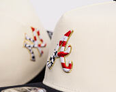Cap New Era - MLB "American Flag" 9FIFTY - Atlanta Braves - Chrome White