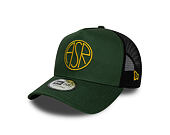 Cap New Era - Seasonal 9FORTY A-Frame Trucker - AS Roma - Cilantro Green