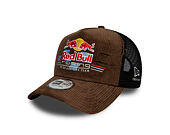 Cap New Era - F1 Distressed Cord 9FORTY A-Frame Trucker - RED BULL F1 - Chestnut Brown