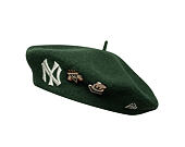 Beret New Era - MLB IMAGE DROP Retro Pin Beret - NY Yankees - Green