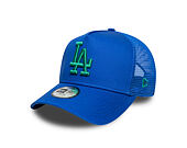 Kids Cap New Era - MLB Essential 9FORTY A-Frame Trucker - LA Dodgers - Blue / Green