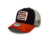 Cap New Era - Branded Patch Cord 9FORTY A-Frame Trucker - Navy / Warm Flame