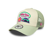 Kids Cap New Era - Branded Outdoor 9FORTY A-Frame Trucker - Cream / Soft Grass