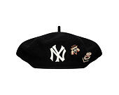 Beret New Era - MLB IMAGE DROP Retro Pin Beret - NY Yankees - Black