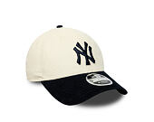 Cap New Era - MLB Cord 9FORTY M-CROWN - NY Yankees - Cream / Navy