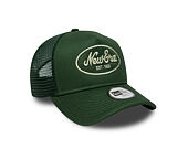 Kids Cap New Era - Branded Oval Patch 9FORTY A-Frame Trucker - Cilantro Green / Soft Grass
