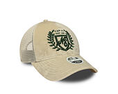 Womens Cap New Era - Branded Velour 9FORTY M-CROWN A-Frame Trucker - Cream