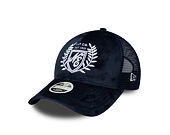 Womens Cap New Era - Branded Velour 9FORTY M-CROWN A-Frame Trucker - Navy