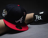 Cap New Era - MLB IMAGE DROP Cooperstown Icon 59FIFTY - Atlanta Braves - Navy / Scarlet