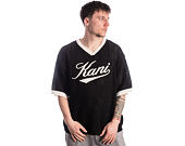 Tee Karl Kani - Cursive Varsity Crochet Boxy T-Shirt Black