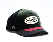 Cap Von Dutch - Bi-Material Visor Oval Patch Trucker - Green / Navy / Burgundy