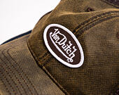 Cap Von Dutch - Coated Cotton Oval Patch Baseball - Olive / Plum