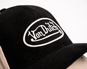 Cap Von Dutch - Corduroy Oval Patch Premium Baseball - Black / Cream