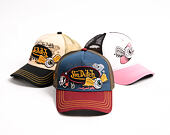 Cap Von Dutch - Devil Cat Hot Rod Patch & Print Trucker - Blue / Burgundy