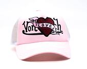 Womens Cap Von Dutch - Trucker - Love Patch - Light Pink