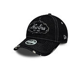 Womens Cap New Era - Branded Distress 9TWENTY A-Frame - Black