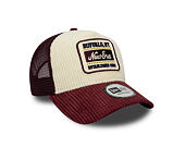 Cap New Era - Branded Cord Visor 9FORTY A-Frame Trucker - Maroon / Stone
