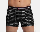 Champion 1P Black Print Boxer Brief