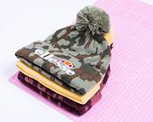 Ellesse Velly Camo Pom Pom Beanie Khaki