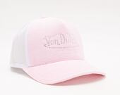 Von Dutch Miami Trucker Velvet LIGHT PINK/WHITE Cap