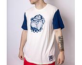 Mitchell & Ness Georgetown University Color Blocked S/S Tee Cream