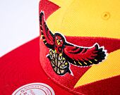Mitchell & Ness Sharktooth Snapback Hwc Atlanta Hawks Gold / Red Cap