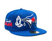 Kšiltovka Adam Wave New Era 59FIFTY MLB Authentic Performance Toronto Blue Jays Fitted Team Color