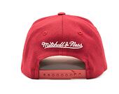 Kšiltovka Mitchell & Ness - Branded Pinscript Classic Red - Burgundy/White
