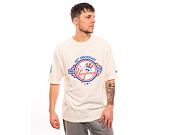 Triko New Era MLB Anniversary Oversized Tee New York Yankees Off White / Navy