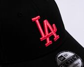 Kšiltovka New Era 9FORTY MLB League Essential Los Angeles Dodgers Black / Lava Red