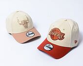 Kšiltovka New Era - 9FORTY Color Block - LA Lakers - Beige / Dark Red