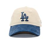 Kšiltovka New Era - MLB Cord 9TWENTY - LA Dodgers - Cream / Dark Royal