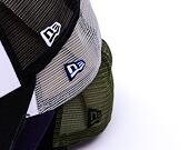 Kšiltovka New Era - Buffalo Patch Distress 9FORTY Trucker - White / Black