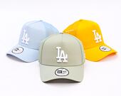 Kšiltovka New Era - MLB Essential 9FORTY Trucker - LA Dodgers - Mint Green / White