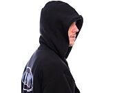 Mikina Karl Kani - Woven Signature Chrome Zip Hoodie - black