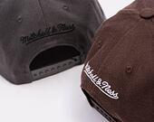 Mitchell & Ness Pinscript Redline Snapback Branded Charcoal Cap