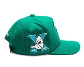 Kšiltovka Mitchell & Ness - Anaheim Ducks - Kicking Wool Pro Strapback Vntg - Teal