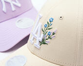 Dámská Kšiltovka New Era - MLB Floral Icon 9FORTY - LA Dodgers - Cream